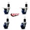 Service Caster 3'' Solid Poly Swivel 1-3/4'' Expanding Stem Caster Set 2 Total Lock Brakes, 4PK SCC-EXTTL20S314-SPUS-2-S-2-134 - alternate 4